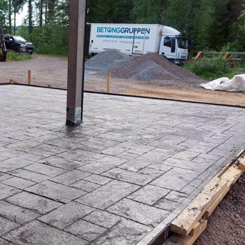 Mönsterbetong gjutning mönster i betong Betonggruppen Nordic AB